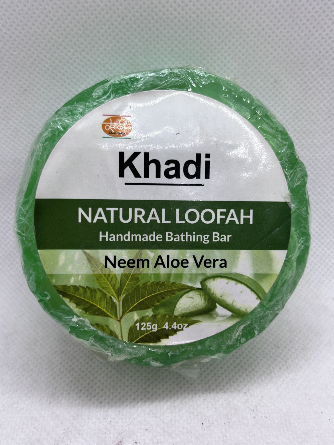 Мыло Khadi круглое 125г. Neem Aloe Vera