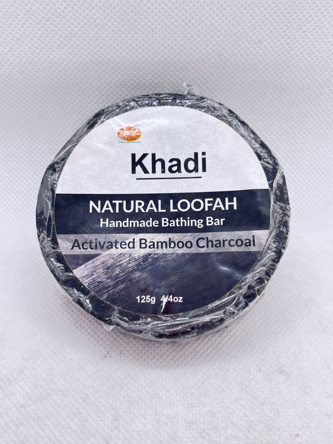 Мыло Khadi круглое 125г. Activated Bamboo Charcoal
