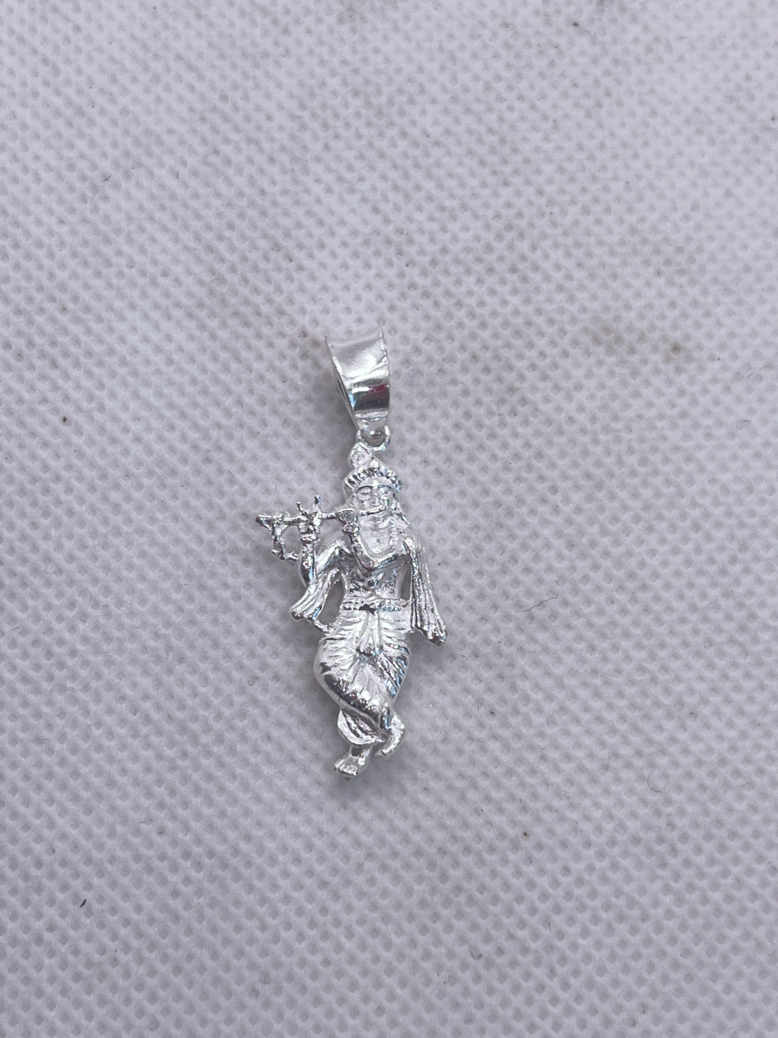 Подвеска из серебра Кришна. 3см. 