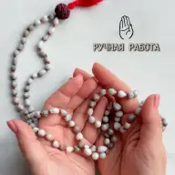 Четки 108 бусин, семена Лотоса Ваджьянти