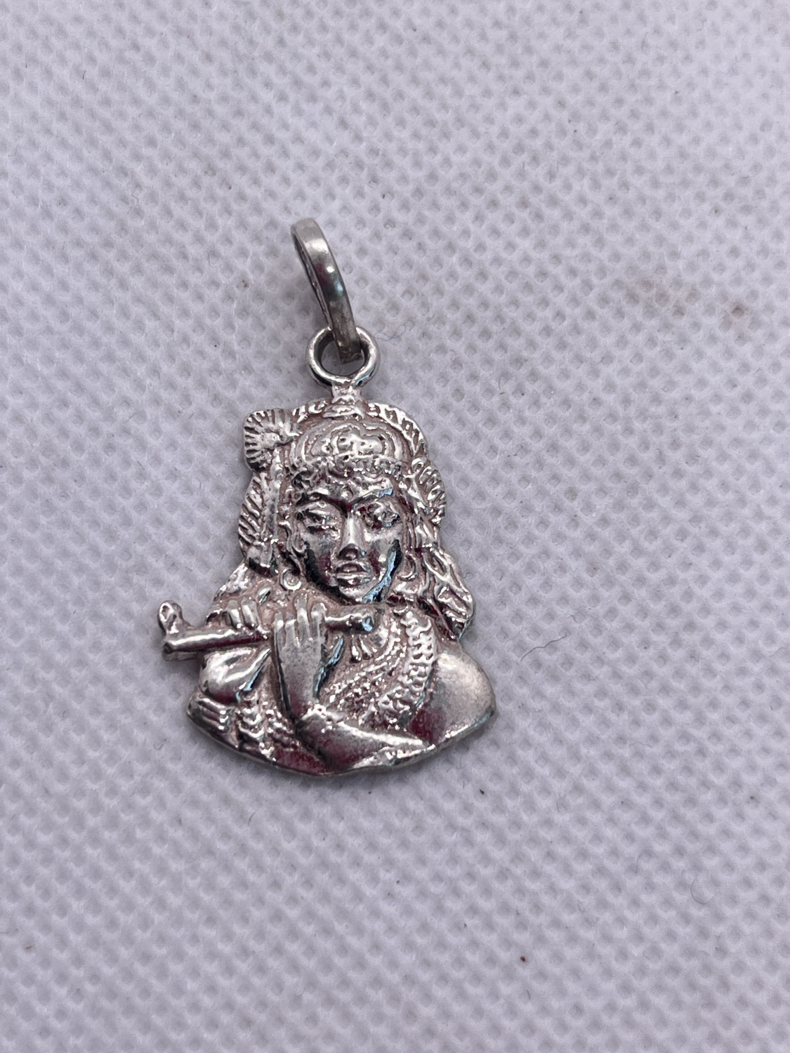 Подвеска из серебра Кришна. 3см. 